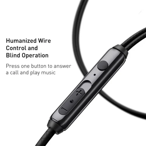 Baseus Bass Sound Fone de ouvido In-Ear Esporte Fones de ouvido com microfone para xiaomi iPhone 6 Samsung Headset fone de ouvido auriculares MP3 - Imagem 3