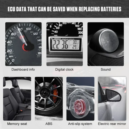 AUTOOL-Car OBD2 ECU Connector, Battery Saver, Auto ECU, Memory Saver, automotivo, OBD 2, tomada elétrica de emergência, carro Fuel Save, BT30 - Imagem 6