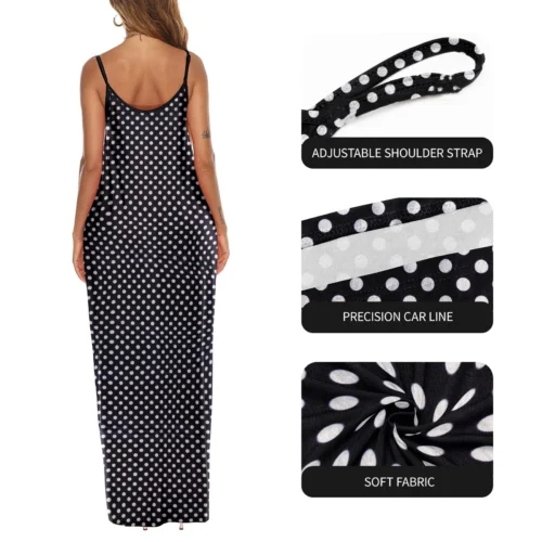 Vestido extra longo feminino, vestidos maxi tamanho grande, estampa 3D - Imagem 5