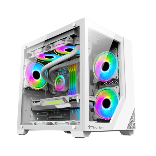 Gabinete Pc Gamer Aquário Vidro Temperado Com Filtro Poeira Titorion - Imagem 8