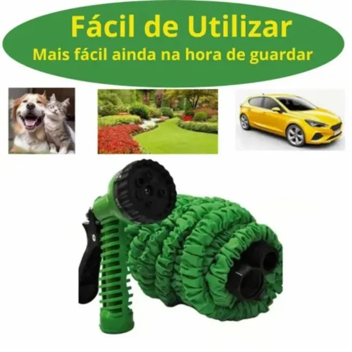 Mangueira Magica Expansivel Flexivel e Retratil Elastica de Jardim 15 Metros - Imagem 5