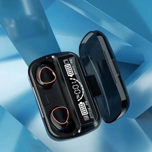 Fone de ouvido Bluetooth 5.1 com estojo LED digital, à prova d'água, potente, bateria de longa duração, controle por toque - Imagem 5
