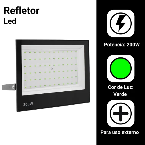 Refletor Led 200w Holofote Bivolt Full Power - Imagem 3