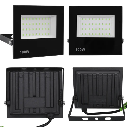 Refletor Led 100w Holofote Bivolt Prova Dágua Luz Forte - Imagem 15