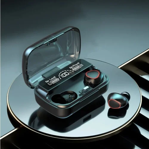 Fone de ouvido Bluetooth 5.1 com estojo LED digital, à prova d'água, potente, bateria de longa duração, controle por toque - Imagem 6