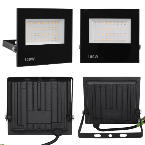 Refletor Led 100w Holofote Bivolt Prova Dágua Luz Forte - Imagem 12