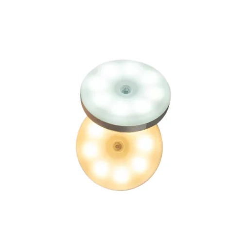 Luminárias Led S/ Fio Com Sensor Presença Usb Recarregável Luz Quente e Fria - Imagem 4