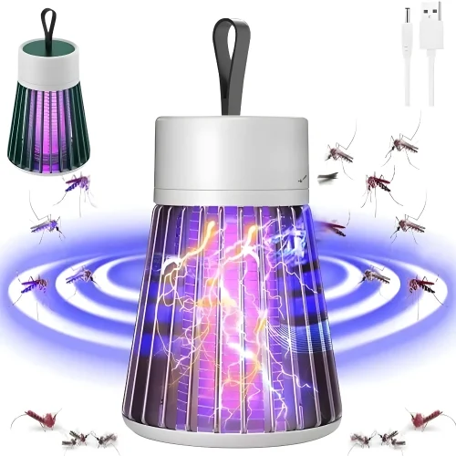 Luminárias Repelente Luz Violeta Mosquiteiro Elimina Mosquitos e Insetos Repelente De Tomada - Imagem 2