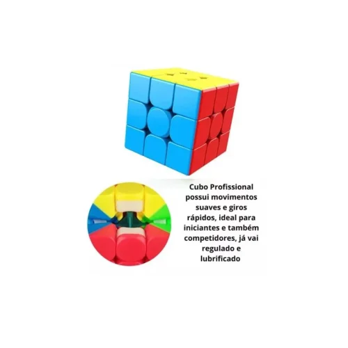 Cubo Mágico Anti-stress 3x3x3 Interativo  Profissional Speed Gold Edition 2023 - Imagem 5
