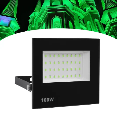 Refletor Led 100w Holofote Bivolt Prova Dágua Luz Forte - Imagem 8