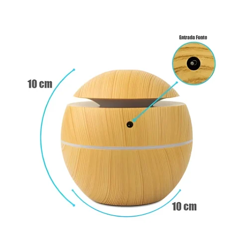 Difusor Aromatizador USB De Óleo Essencial, 7 Cores, Elétrico - Imagem 2