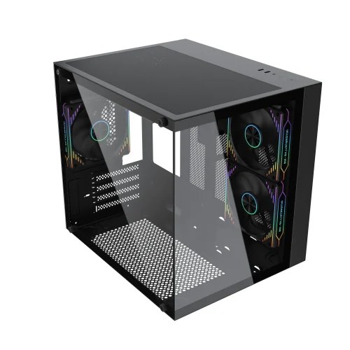 Gabinete Gamer Aquário PIXXO PRETO, M-ATX - CGH100B