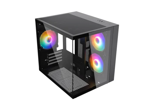Gabinete Gamer Aquário PIXXO PRETO, M-ATX - CGH100B - Imagem 6