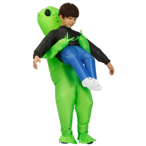 ET Alien inflatable suit Alien Monster Inflatable Costume Scary Green Alien Cosplay Costume For Adult  Party Festival Stage - Imagem 22