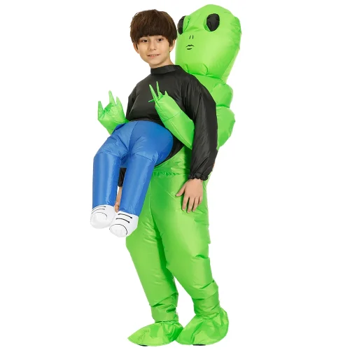 ET Alien inflatable suit Alien Monster Inflatable Costume Scary Green Alien Cosplay Costume For Adult  Party Festival Stage - Imagem 21