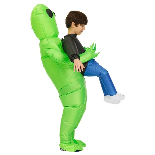 ET Alien inflatable suit Alien Monster Inflatable Costume Scary Green Alien Cosplay Costume For Adult  Party Festival Stage - Imagem 23