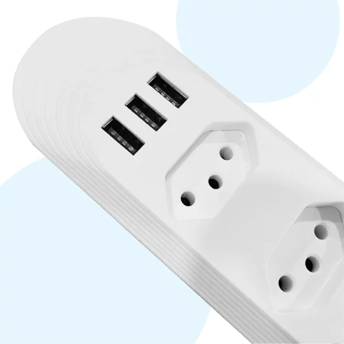 tomada usb,2m,tomada,filtro de linha,plug,extensão tomada,extensao de tomada elétrica,torre de tomadas retrátil padrão brasil - Imagem 16