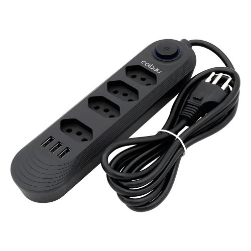 tomada usb,2m,tomada,filtro de linha,plug,extensão tomada,extensao de tomada elétrica,torre de tomadas retrátil padrão brasil - Imagem 8