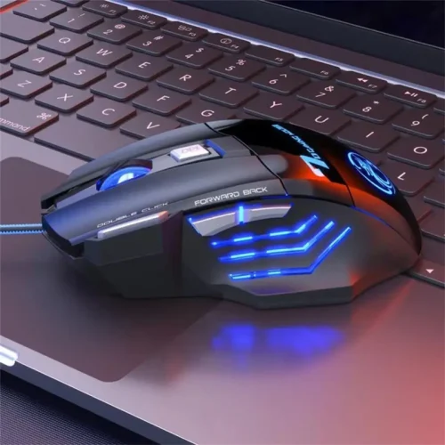 Brasil mouse x7 botão retroiluminado mouse ergonômico 5500 dpi mouse ajustável, adequado para pc laptop desktop mouse - Imagem 10