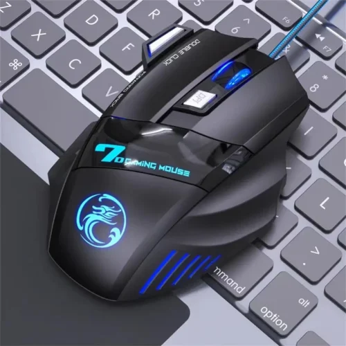 Brasil mouse x7 botão retroiluminado mouse ergonômico 5500 dpi mouse ajustável, adequado para pc laptop desktop mouse - Imagem 12