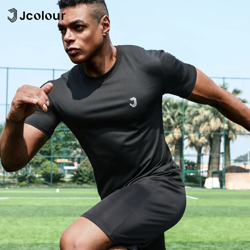 Camiseta esportiva masculina，Camisa de corrida de secagem rápida，Camisa de futebol respirável，Roupas de esportes，Camiseta