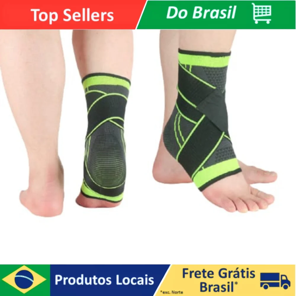 Tornozeleira Ortopédica Compressão Estabilizadora Ajustável