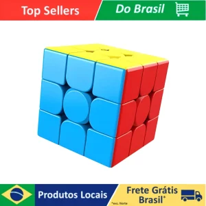 Cubo Mágico Anti-stress 3x3x3 Interativo  Profissional Speed Gold Edition 2023