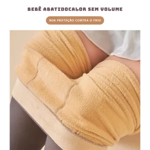 Meia Calca Acolchoada Quente e Fria, Meia-calça Elástica de Inverno Para Mulheres Pelúcia Super Quente Com Pé