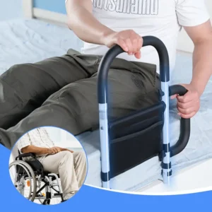 Grades de proteção para cama para idosos e gestantes: corrimão de segurança para cabeceira, proteção contra quedas e bolso para armazenamento.