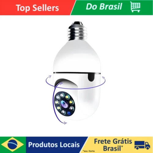Câmera Ip Lâmpada Smart Wi-Fi Full Hd Visão Noturna Yoosee - Interna