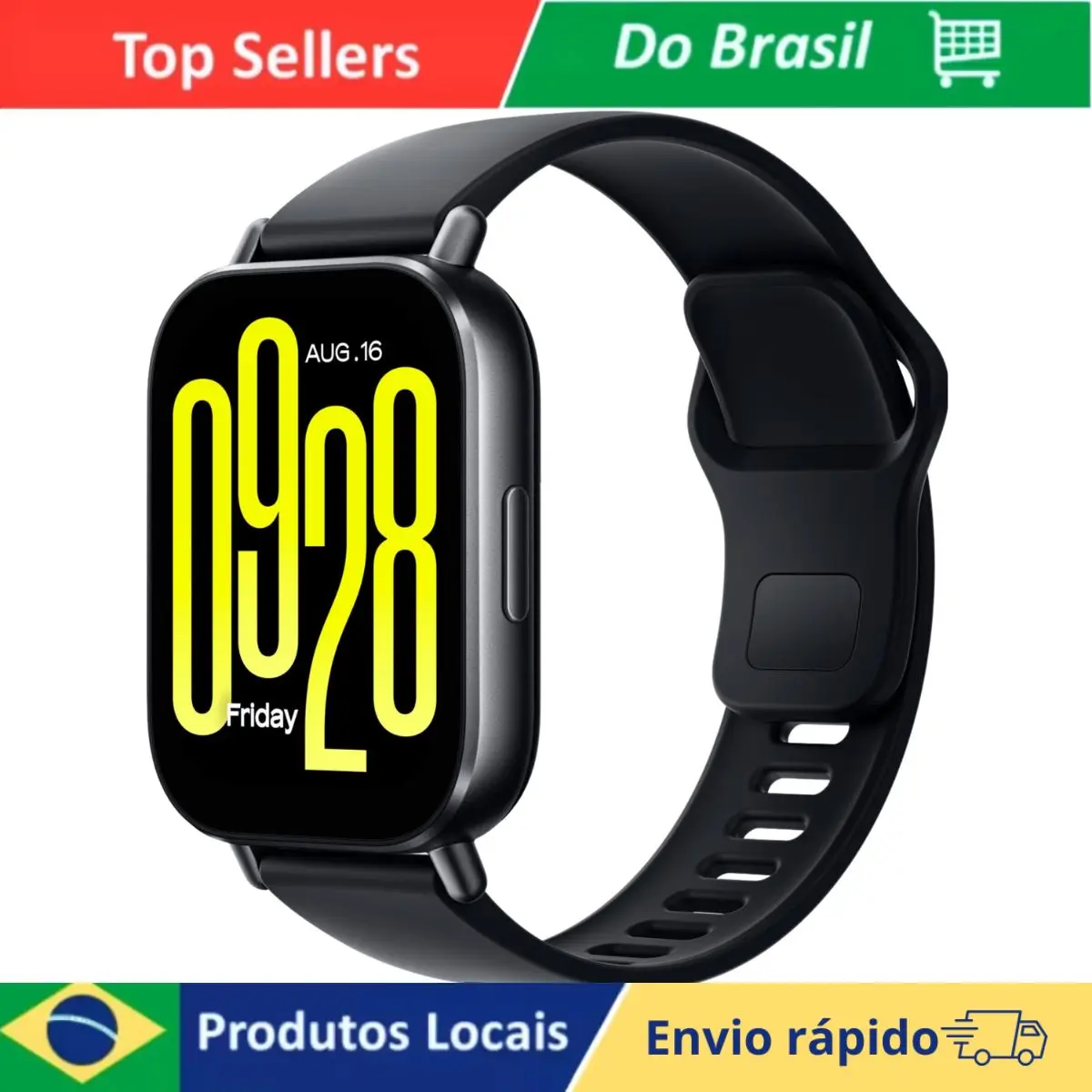 Smartwatch Redmi Watch 5 Active 2 Polegadas LCD 60Hz Resistência a Água 5ATM Monitor de Sono e Fitness Até 18 Dias De Bateria