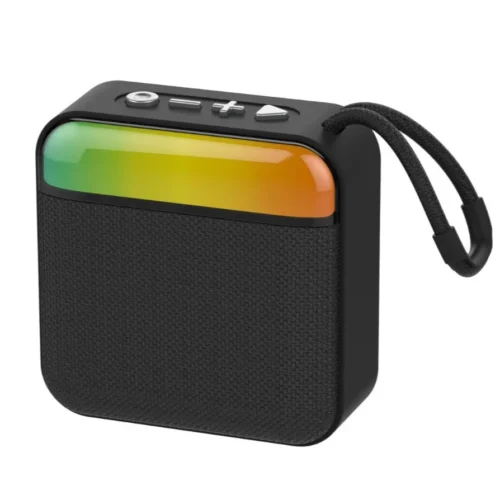 Caixa De Som Bluetooth RGB com USB e entrada cartão de memória 10w