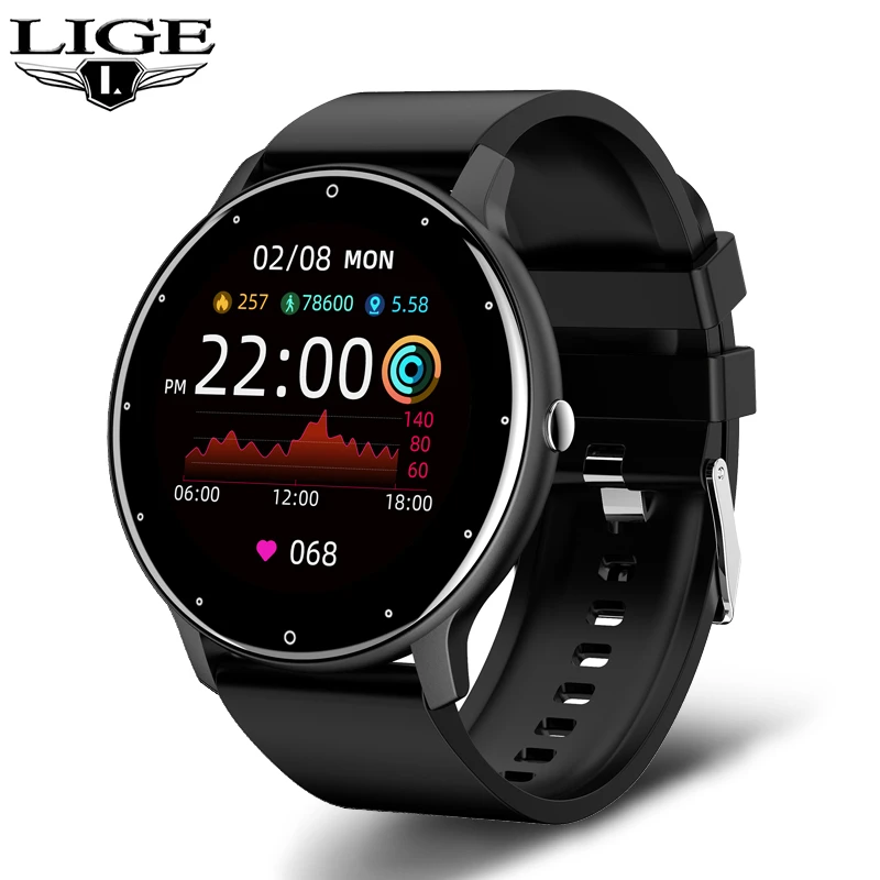 LIGE 2025 Novo Smartwatch Masculino com Tela Sensível ao Toque, Ideal para Esportes e Fitness, Resistente à Água IP67, Bluetooth, Compatível com Android e iOS + Caixa - Imagem 9