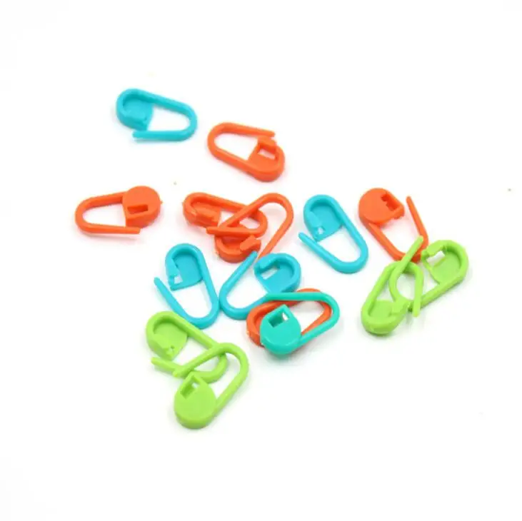 Mini Knitting Crochet Locking Stitch Markers, Também pode ser usado como um pino de fralda em um cartão novo do bebê, AA7789, 50Pcs - Imagem 2
