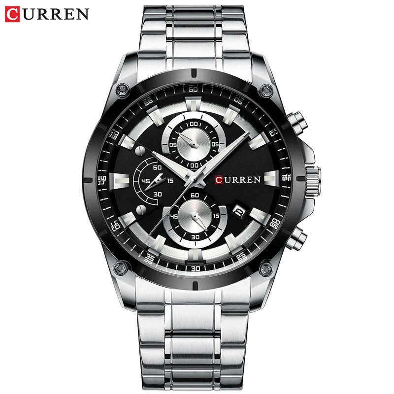 Relógios de ouro masculino luxo marca superior curren quartzo relógio de pulso moda esporte e causal relógio de negócios masculino reloj hombres - Imagem 7