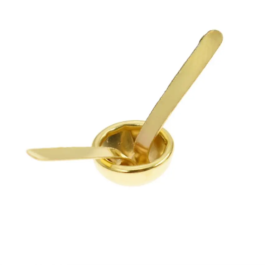 200 pçs rebites pico studs pontos cone tom de prata redondo scrapbooking brads punk saco roupas 8/10/12/15mm - Imagem 4