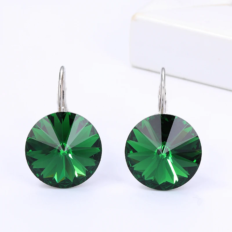 Bella-Brincos para Mulheres, Cristais da Áustria, Dourado, Cor Prata, Piercing Redondo, Brand Jewelry, Tendências, Natal, 2022 - Imagem 7