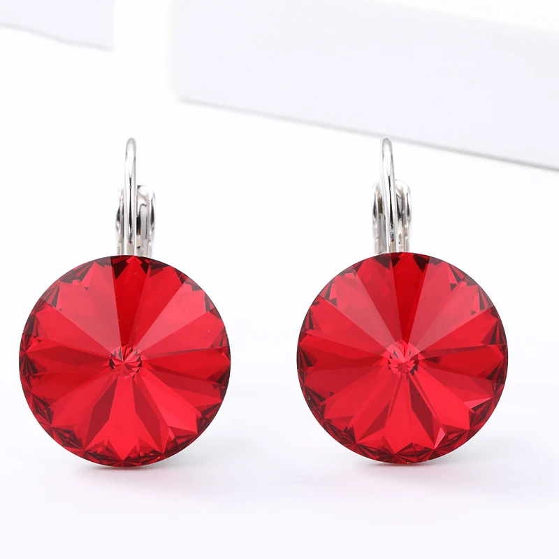 Bella-Brincos para Mulheres, Cristais da Áustria, Dourado, Cor Prata, Piercing Redondo, Brand Jewelry, Tendências, Natal, 2022 - Imagem 9