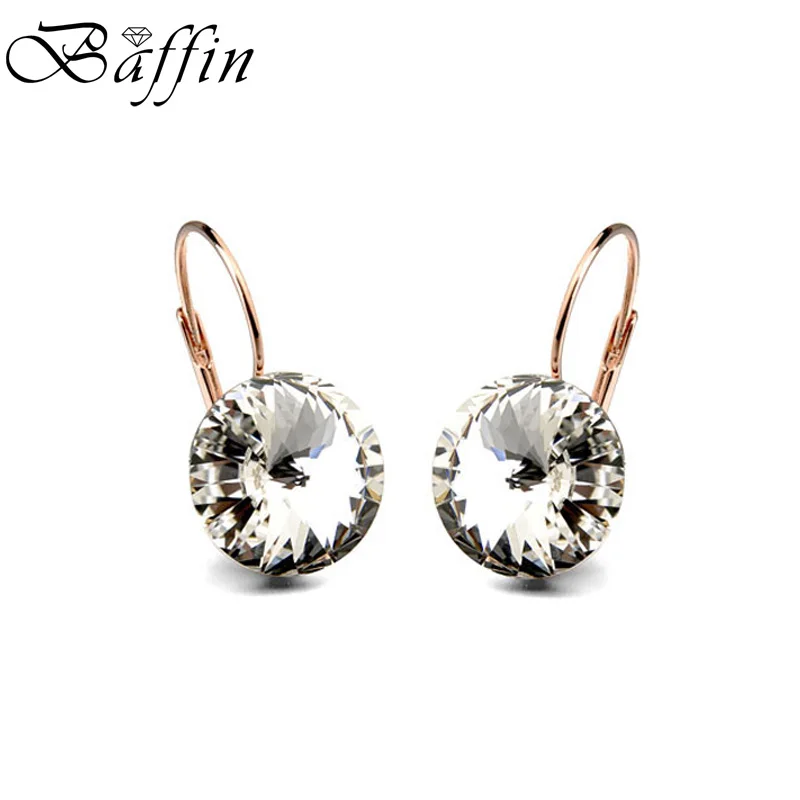 Bella-Brincos para Mulheres, Cristais da Áustria, Dourado, Cor Prata, Piercing Redondo, Brand Jewelry, Tendências, Natal, 2022 - Imagem 12