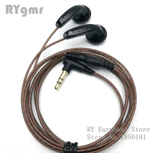 RY4S-Original fone de ouvido, 15mm, qualidade musical de som, HIFI, MX500 fone de ouvido estilo, 3,5mm, L Bending Hi Fi Cable
