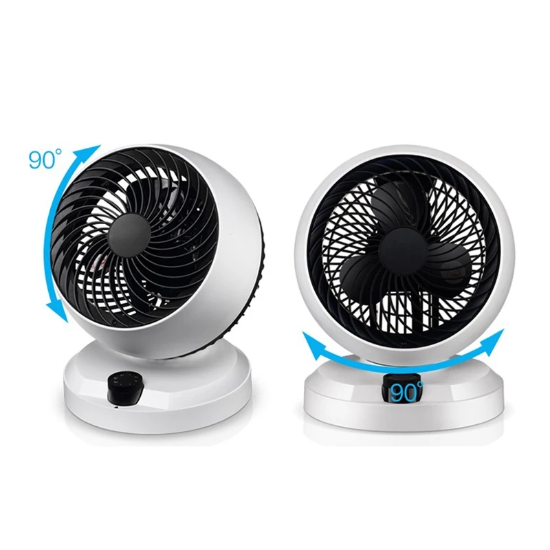Dmwd 5m ventilador de ventilação com controle remoto 220v circulador de ar silencioso ventilador elétrico casa ventilador de mesa 3 lâminas 3 engrenagens 7.5h configuração - Imagem 2