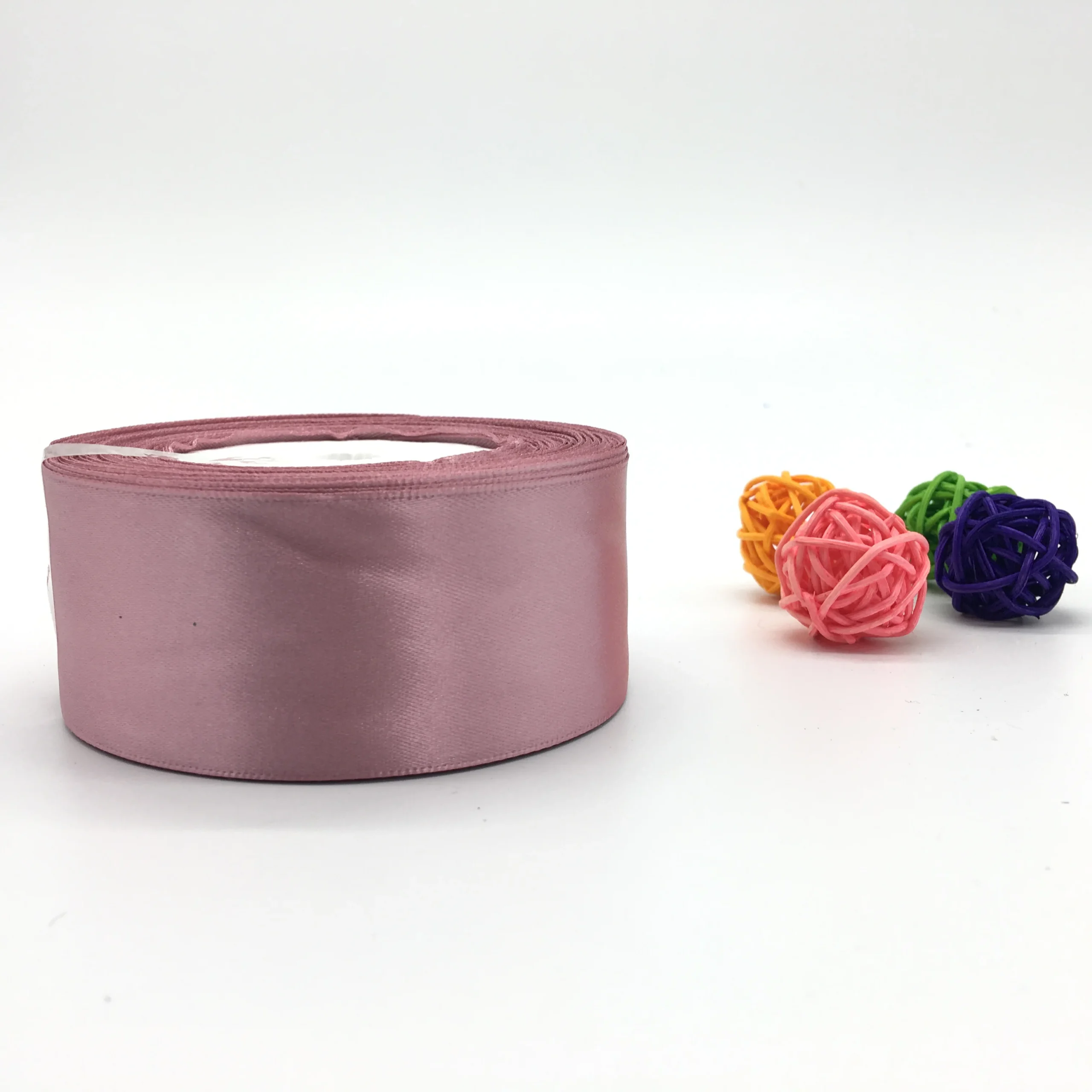 Fita de cetim de seda para decoração de casamento, cartão do convite, embalagem do presente, pálido, 6mm, 10mm, 15mm, 20mm, 25mm, 38mm, 50mm, 1 rolo, 25yds - Imagem 8