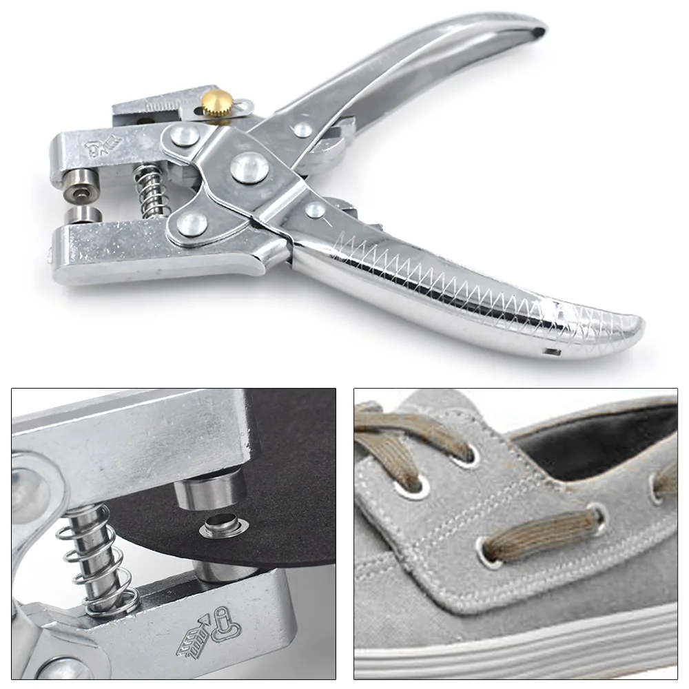 Metal Ilhós Ferramenta de Instalação, Alavancagem Alicate, Metal Metal Rebite, Molde De Botão, Pintura Colorida, Comprar Ferramentas, Enviar 100 Ilhós, 5mm