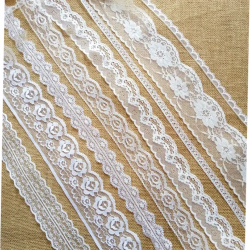 10 metros bordado net branco preto laço guarnição fita tecido vestuário bandana festa de casamento decoração presente diy acessórios