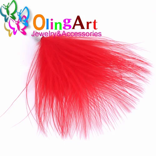 OlingArt Naturais Penas de Peru 10 pçs/lote 80MM Cor Misturada Colar de Mulheres Brincos Borlas DIY Jewelry Making Pingentes Delicados - Imagem 15