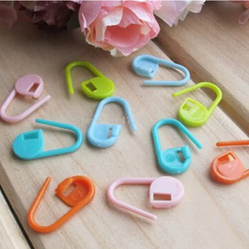 Mini Knitting Crochet Locking Stitch Markers, Também pode ser usado como um pino de fralda em um cartão novo do bebê, AA7789, 50Pcs - Imagem 6
