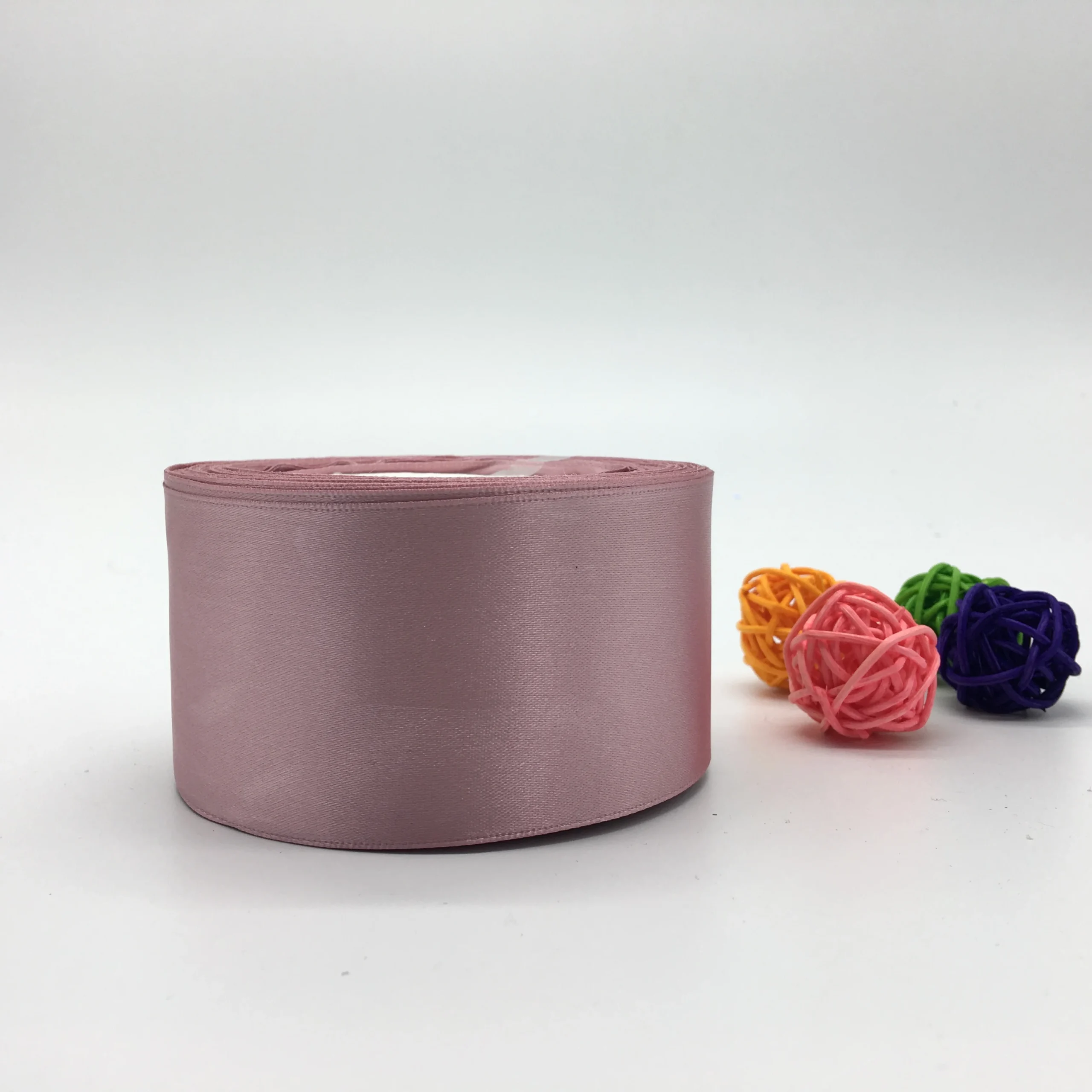 Fita de cetim de seda para decoração de casamento, cartão do convite, embalagem do presente, pálido, 6mm, 10mm, 15mm, 20mm, 25mm, 38mm, 50mm, 1 rolo, 25yds - Imagem 7