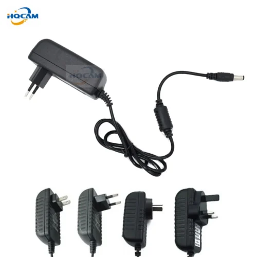 Hqcam qualificou ac 110-240v para dc 12v 2a adaptador de fonte de alimentação para cctv, ue/eua/reino unido/au plug
