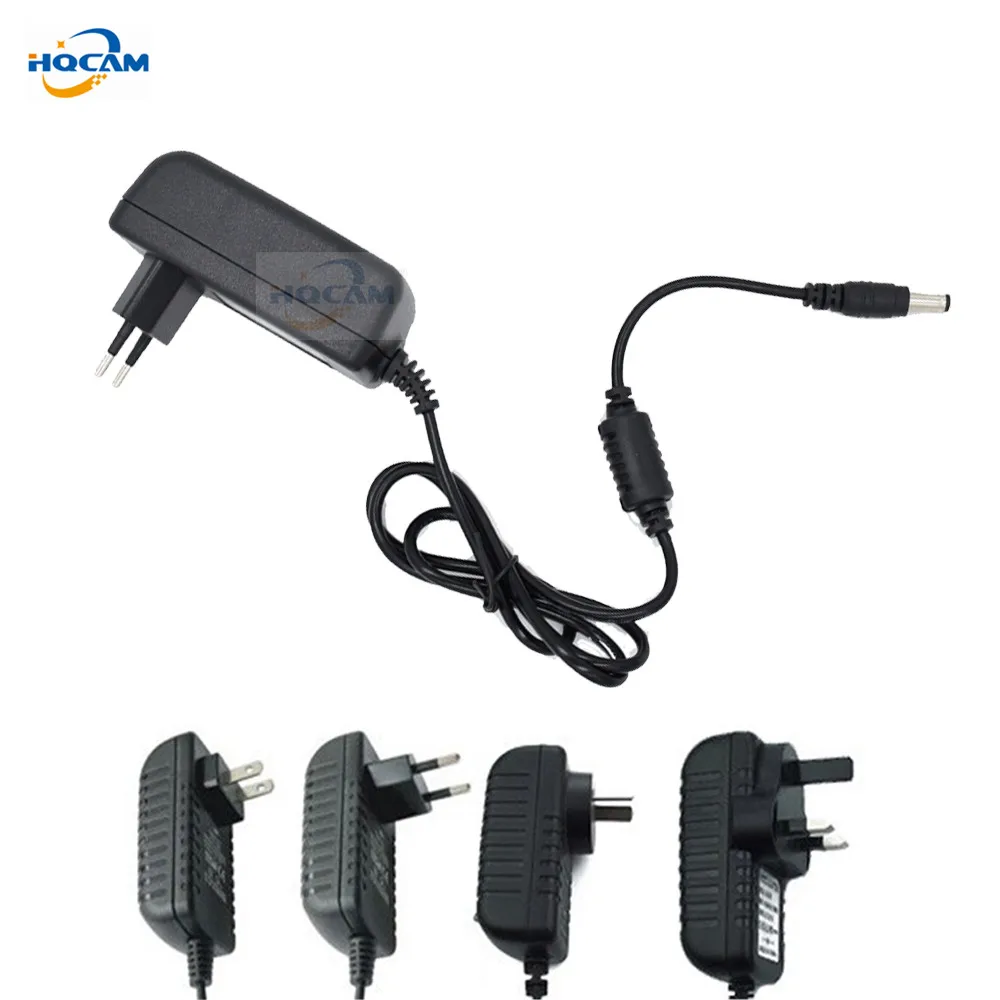 Hqcam qualificou ac 110-240v para dc 12v 2a adaptador de fonte de alimentação para cctv, ue/eua/reino unido/au plug
