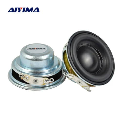 AIYIMA-Mini alto-falantes portáteis de áudio, 4 Ohms, 5W, 16 Core, 4 Ohms, gama completa, lado em borracha, NdFeB, alto-falante magnético, 40mm, 2pcs